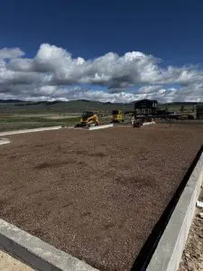 Concrete foundation preparation in Butte MT by Schaefer Excavating