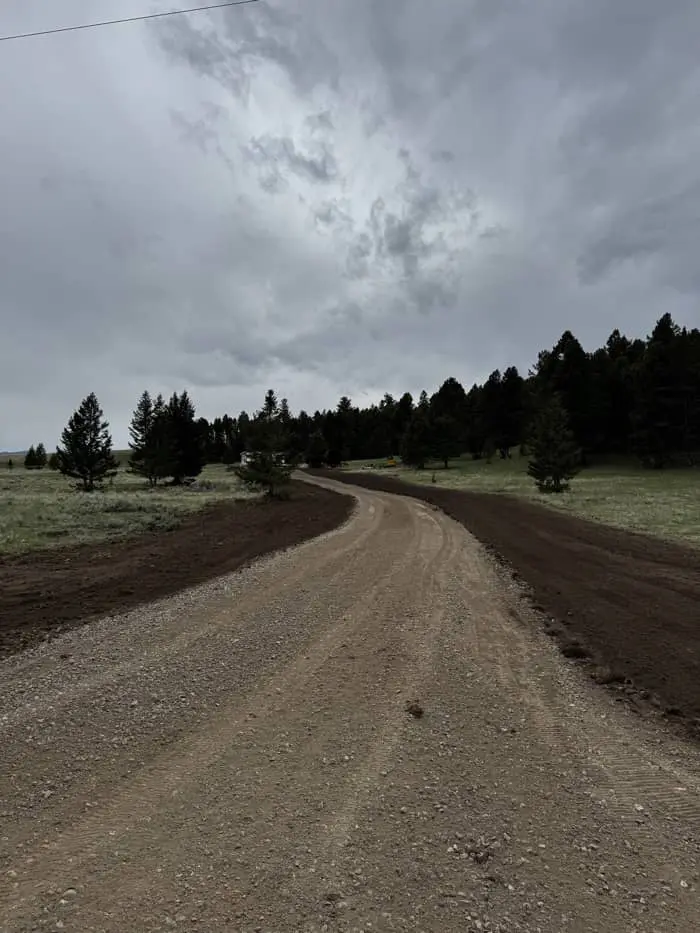 Driveway excavation and grading in Butte MT by Schaefer Excavating