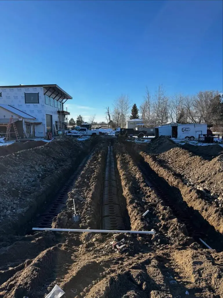 cost of septic installation butte mt drain field excavation by schaefer excavating