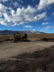 Excavation Contractor Butte MT preparing a construction site with heavy equipment for Schaefer Excavating