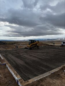 Concrete foundation installation by Schaefer Excavating