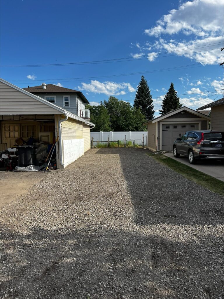 Driveway installation by Schaefer Excavating