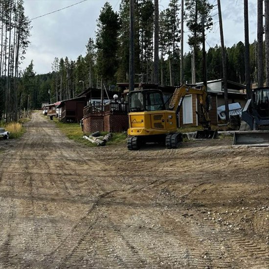 Excavation project in Helena, MT by Schaefer Excavating – site preparation for new construction.
