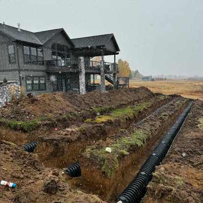Septic tank installation in Butte, MT by Schaefer Excavating