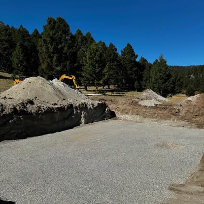 General excavation and site preparation work in progress