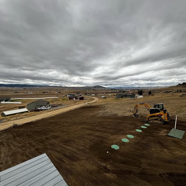 Septic field example showing typical project results available in Butte, MT.