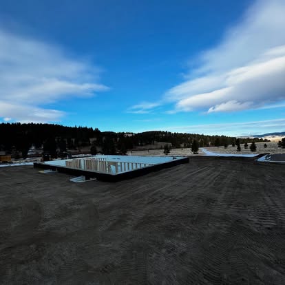 foundation and driveway projects butte mt by Schaefer Excavating