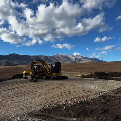 Site preparation excavation equipment working on a construction project in Butte MT by Schaefer Excavating