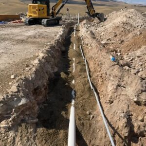 Trenching services Butte MT utility excavation and underground pipe installation by Schaefer Excavating
